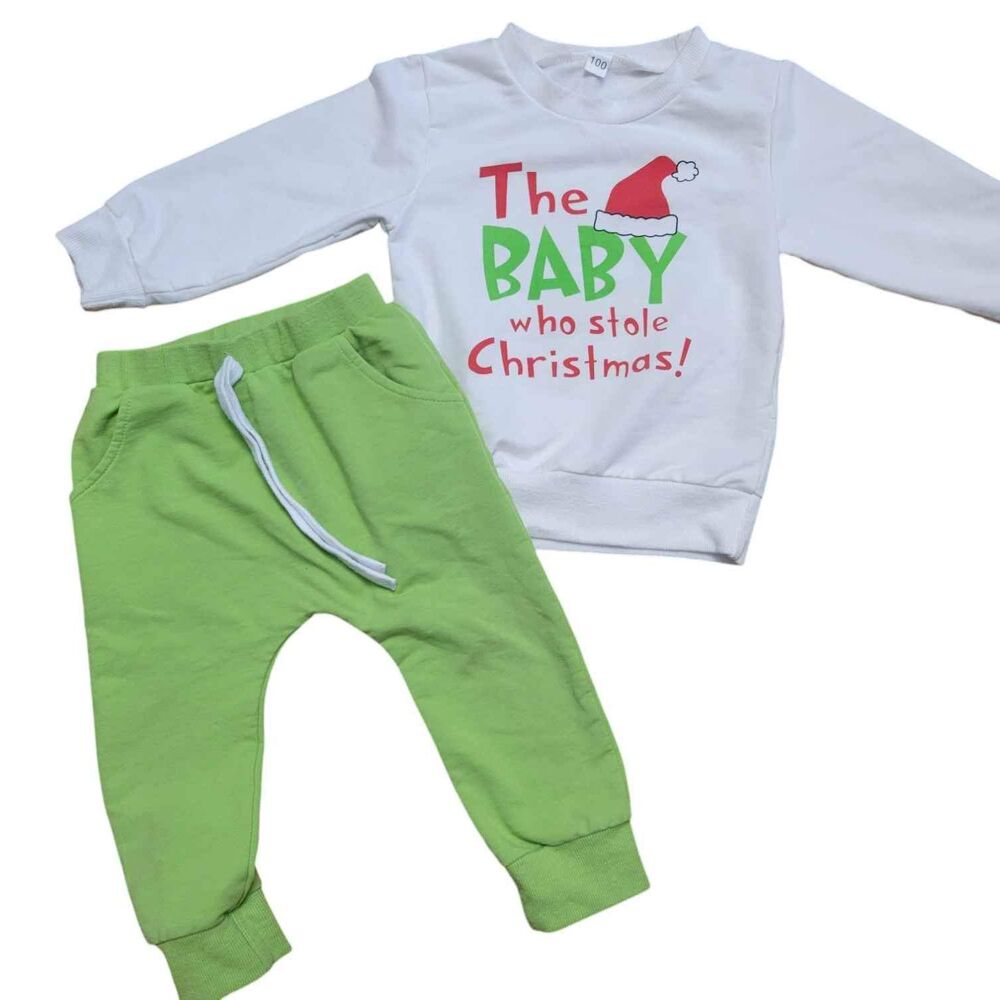 Unisex Size 3T Grinch Christmas Outfit
